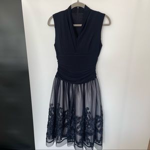 Beautiful Special Occasion Dress - Navy - Size 6